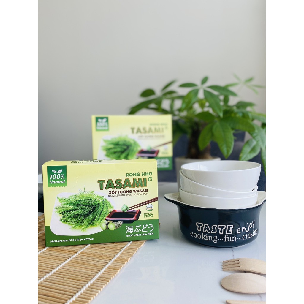 [Date mới] Rong nho tách nước Tasami mè rang, phô mai, tương wasabi theo tiêu chuẩn công nghệ Nhật Bản tươi ngon 175g | BigBuy360 - bigbuy360.vn