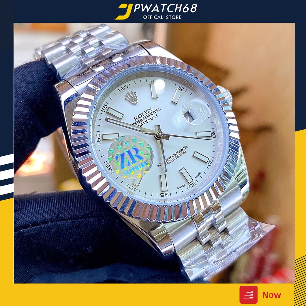 Đồng hồ Rolex nam máy cơ mạ vàng dây kim loại Automatic size 39mm 40mm