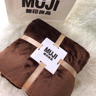Chăn muji lông tuyết 2 lớp màu nâu 2m*2.3m nặng 1,8kg