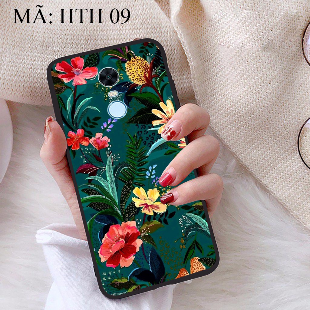 Ốp lưng Xiaomi Redmi 5 Plus viền dẻo TPU BST Hoạ Tiết Hoa