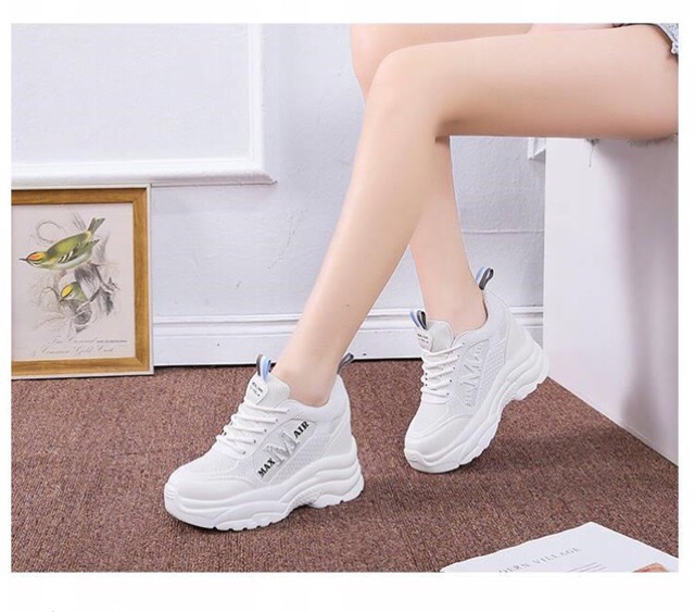 Giầy thể thao nữ nâng đế 8 cm
