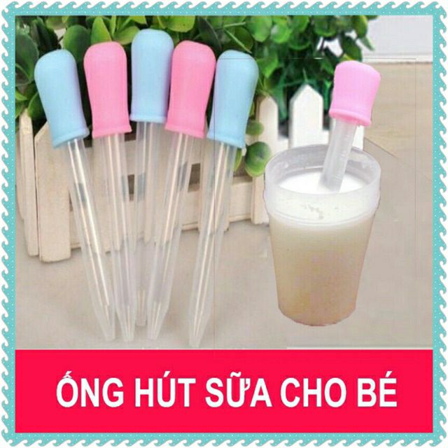 Ống hút sữa, bón thuốc loại tốt an toàn cho Bé (5ML) (MÀU NGẪU NHIÊN)