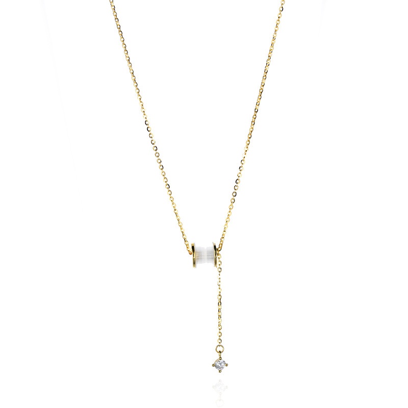 Vòng cổ Mặt Đá Opal Nhỏ Cho Nữ