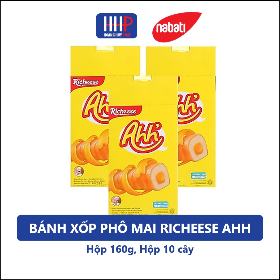 Date mới nhất - Bánh xốp phô mai Ahh hộp 10cây/15g-150g