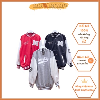 [ Có Ảnh Thật ] Áo Khoác Bomber Phối Chữ M Cực Chất Hot Trend