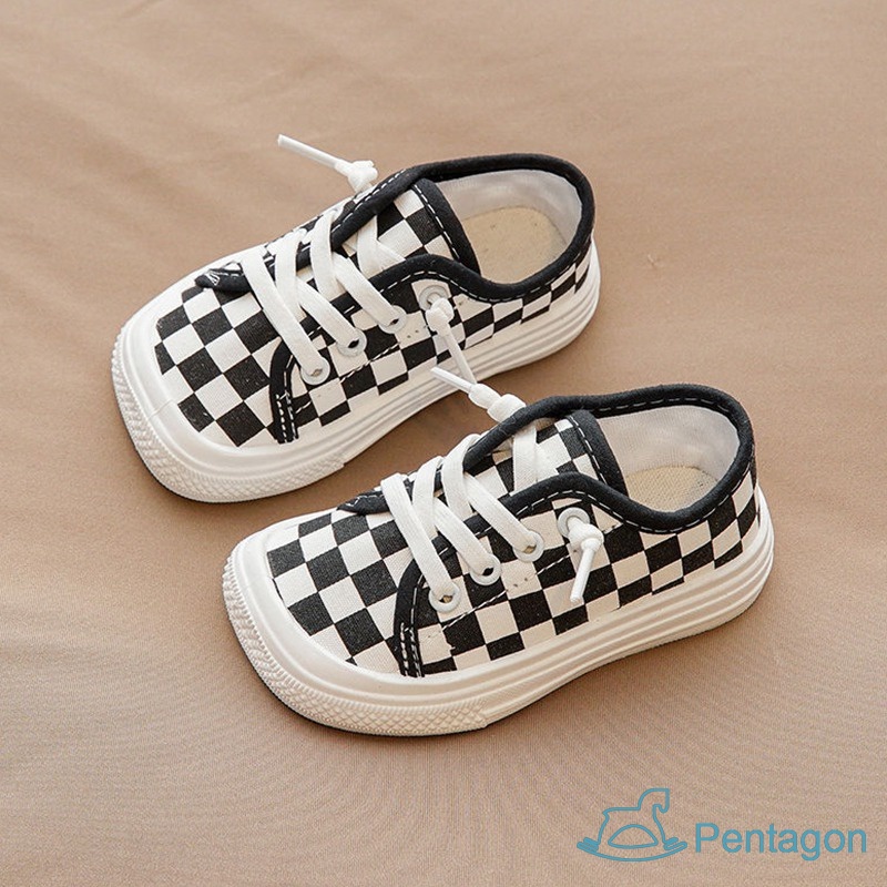Giày Thể Thao Canvas Đế Mềm Phong Cách Hàn Quốc Dễ Thương Cho Bé