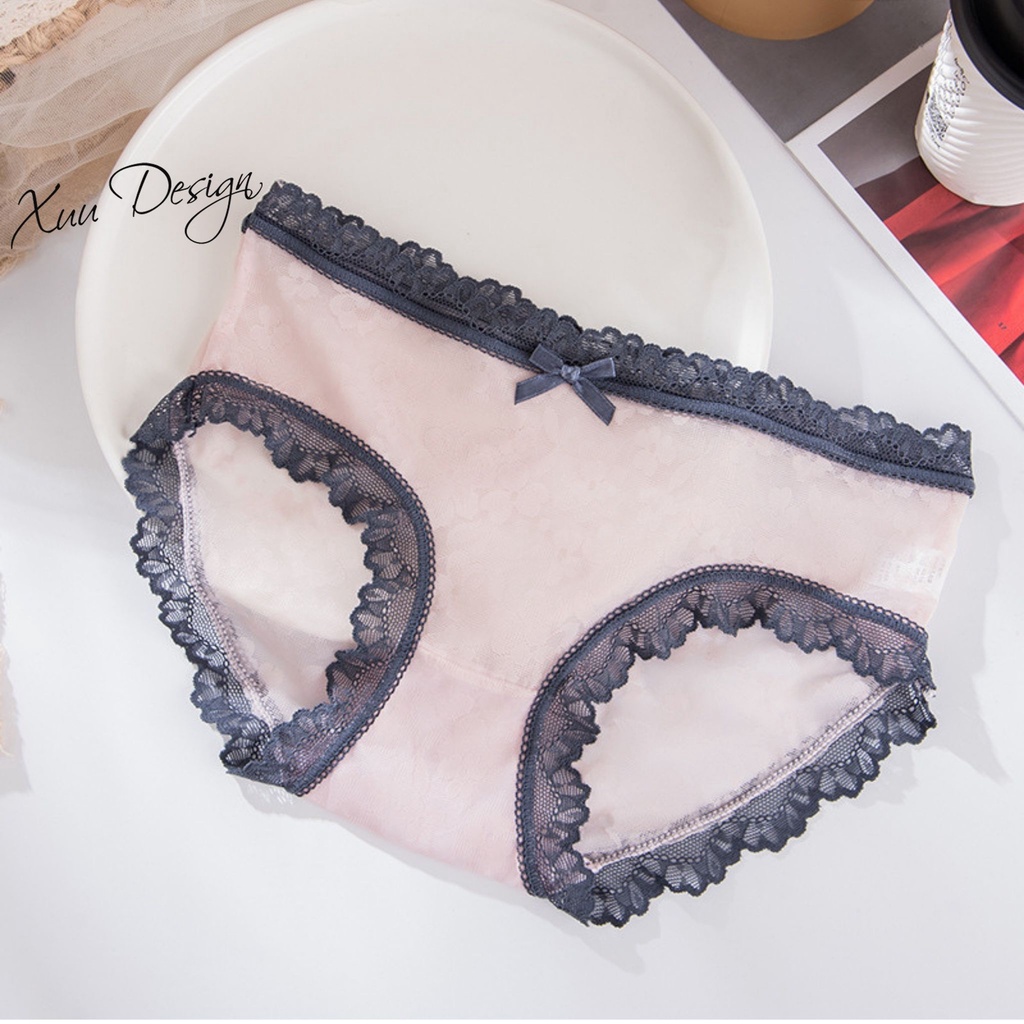 Quần lót nữ cao cấp chất liệu ren mềm phối viền sexy Xuu design QC44