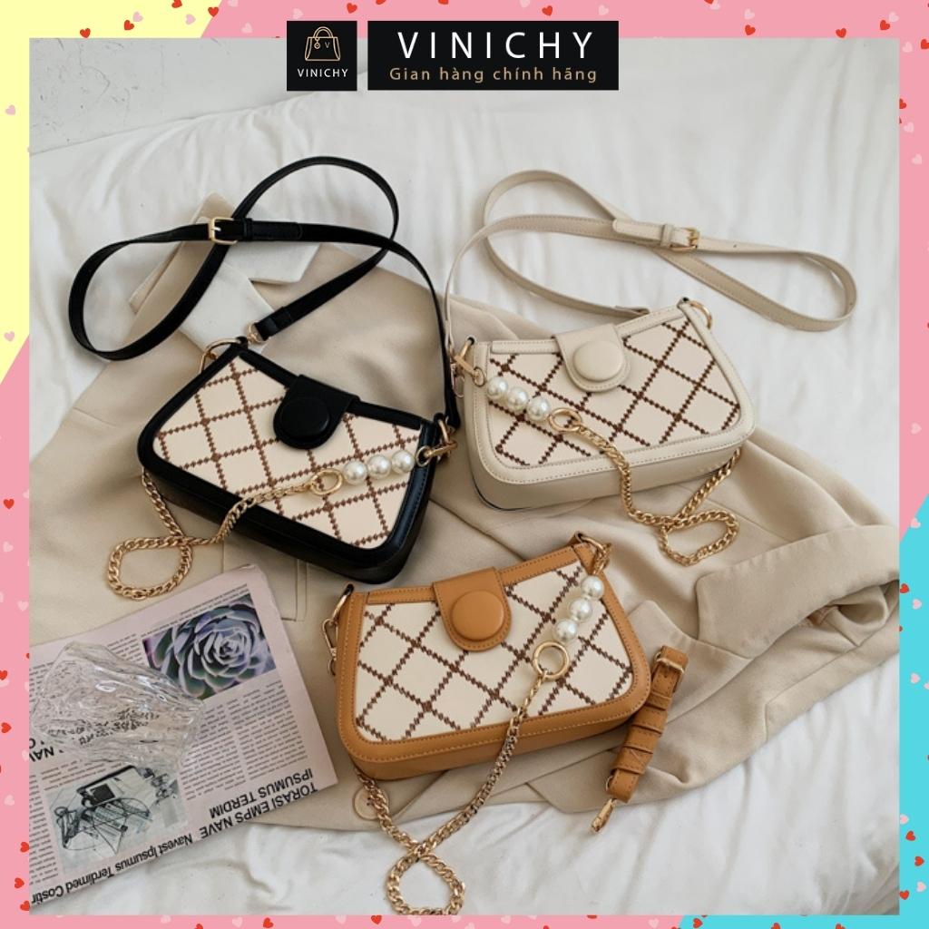 Túi xách nữ đeo chéo, đeo ngực túi đi chơi, đi học VINICHY, da đẹp, cao cấp size 22cm HA181