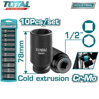 Bộ 10 đầu tuýp Deep Impact DR 1/2 inch Total THKISD12102L