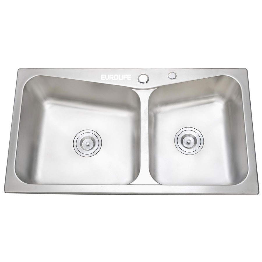 CHẬU INOX 2 HỐ EUROLIFE EL-C8245