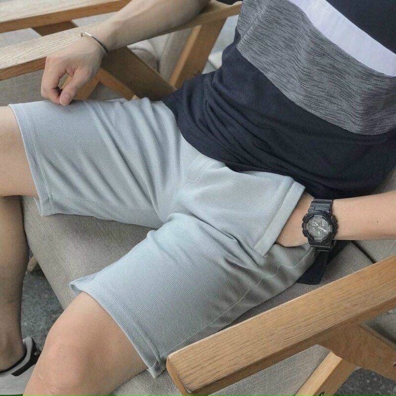 quần sooc nam chất bắp giãn quần short đùi thể thao hàn quốc thun dãn