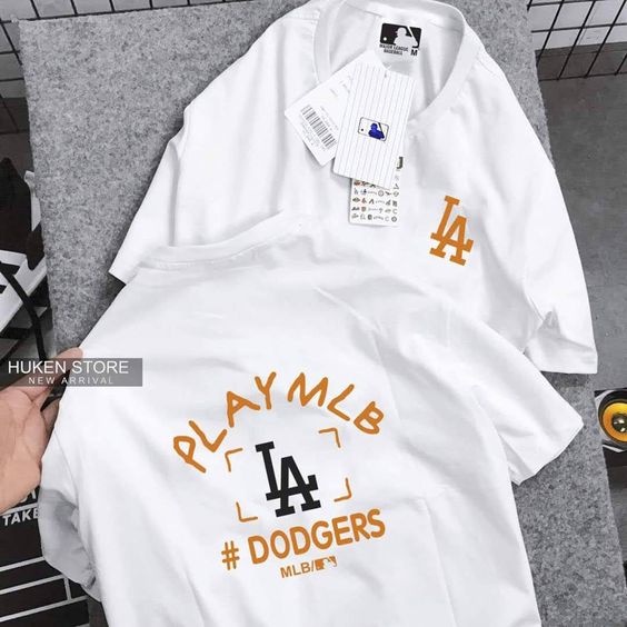 Áo Thun Bóng Chày MLB Dodgers Team Los Angeles MLB x Didney Ball Giản Dị