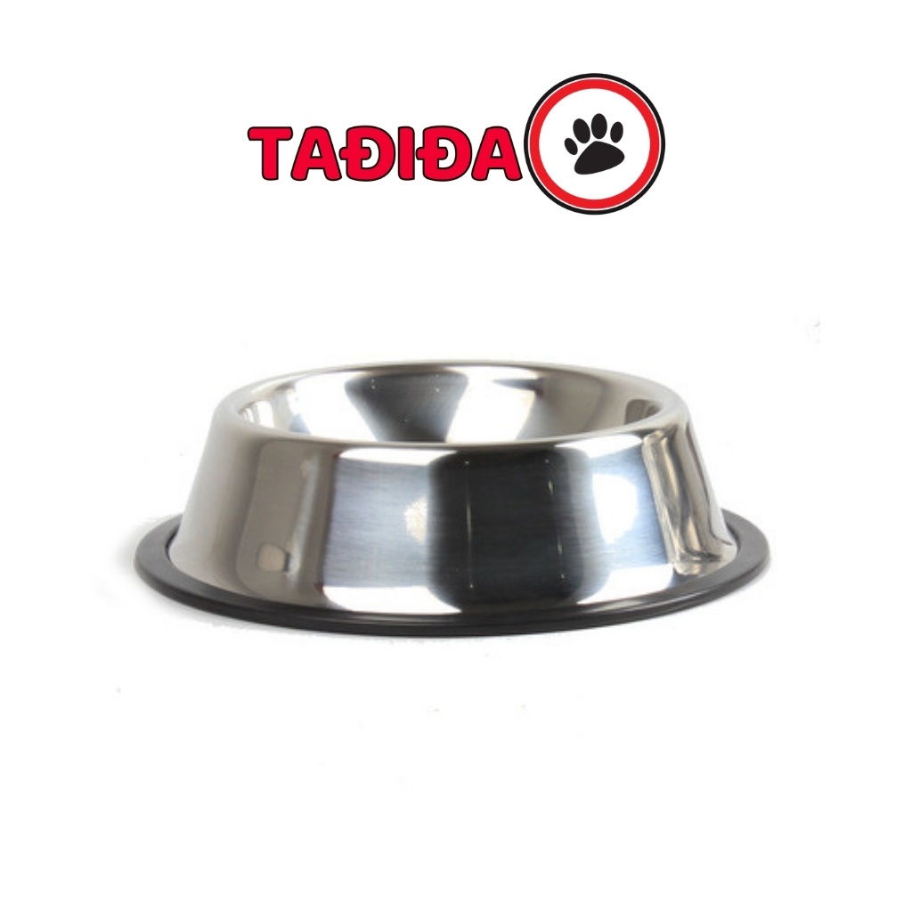 Bát ăn cho Chó Mèo inox chống trượt, Tô ăn cho Thú Cưng nhiều màu sắc - Tadida Pet