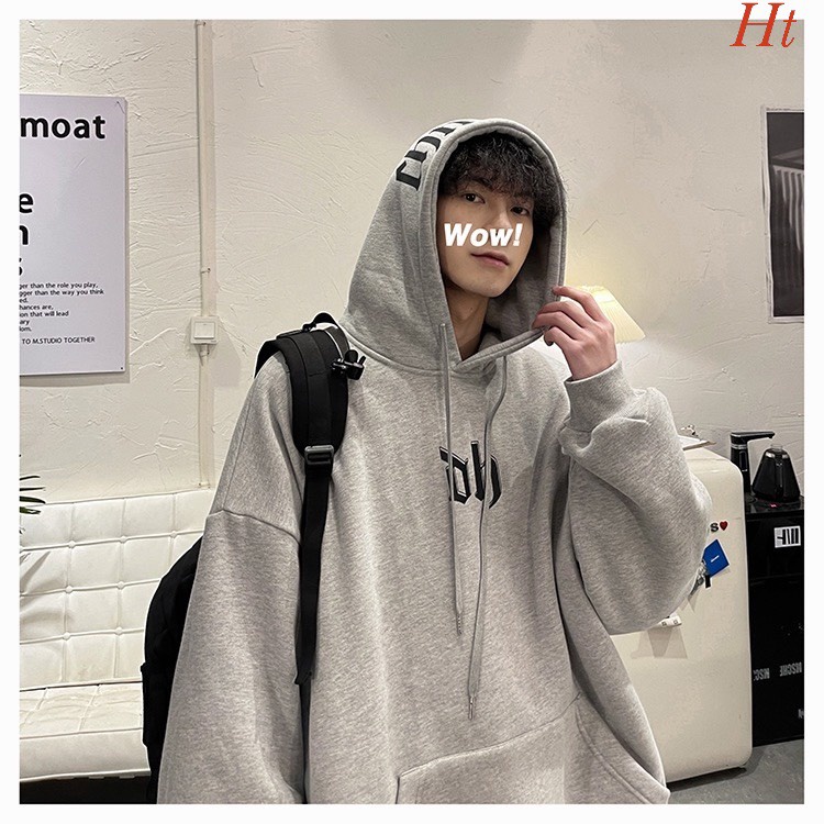 Áo Hoodie Oh ❤ Áo Nỉ Có Nón Dày Dặn Dáng Rộng Nam Nữ HT87