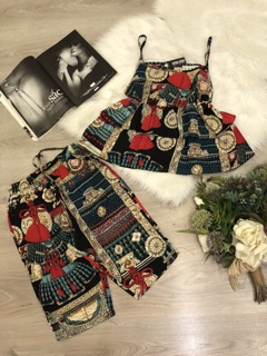 Bộ lửng 2 dây thổ cẩm siêu đẹp