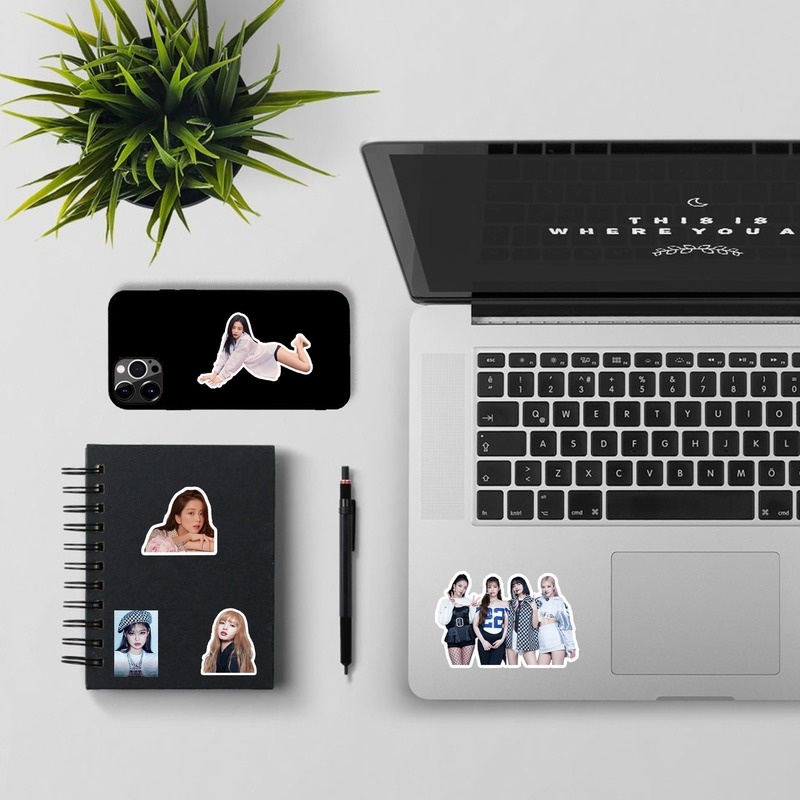 Set 80 miếng dán hình Blackpink trang trí điện thoại/ máy tính xách tay