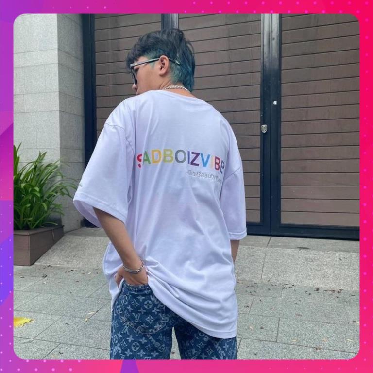 Áo Thun Tay Lỡ Unisex Sadboiz VIBES COLOR màu ĐEN/TRẮNG /Nam nữ unisex/FREESHIP 99K -/- Jaystoree | BigBuy360 - bigbuy360.vn