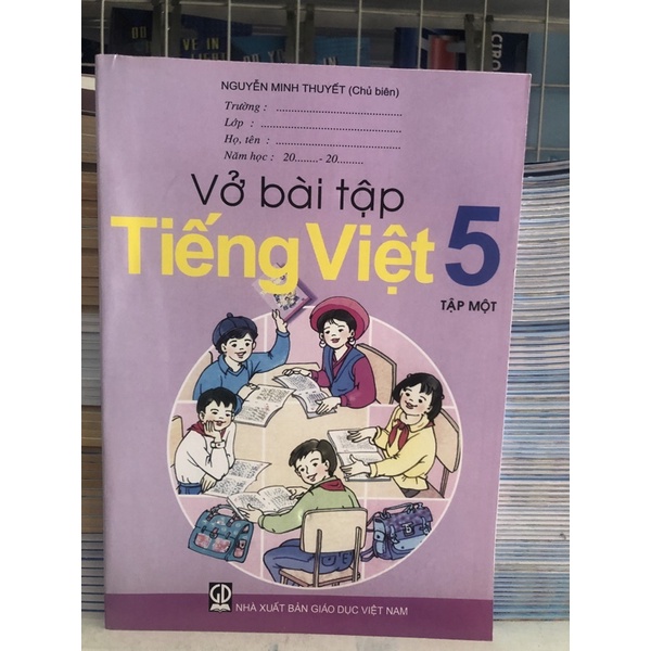 Vỡ bài tập tiếng Việt lớp 5 tập 1 + Bút chì 2b