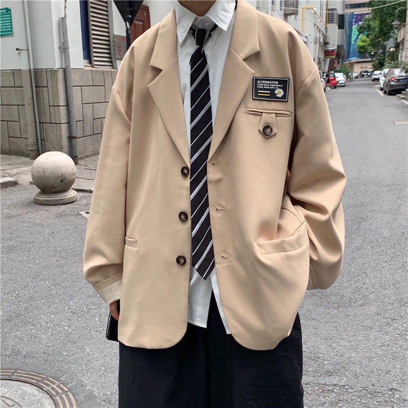 Áo khoác đồng phục học sinh phong cách Hong Kong thời trang mùa xuân cho nam size M-2XL 2 kiểu tùy chọn