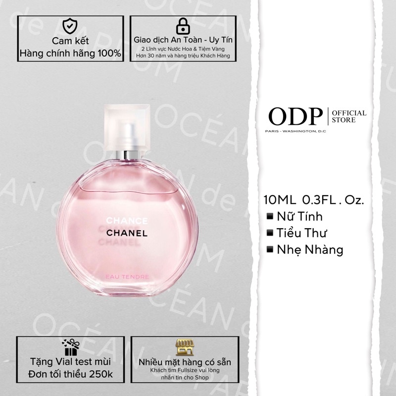Nước hoa nữ Chanel Chance Eau Tendre Eau de Parfum 5ml 10ml