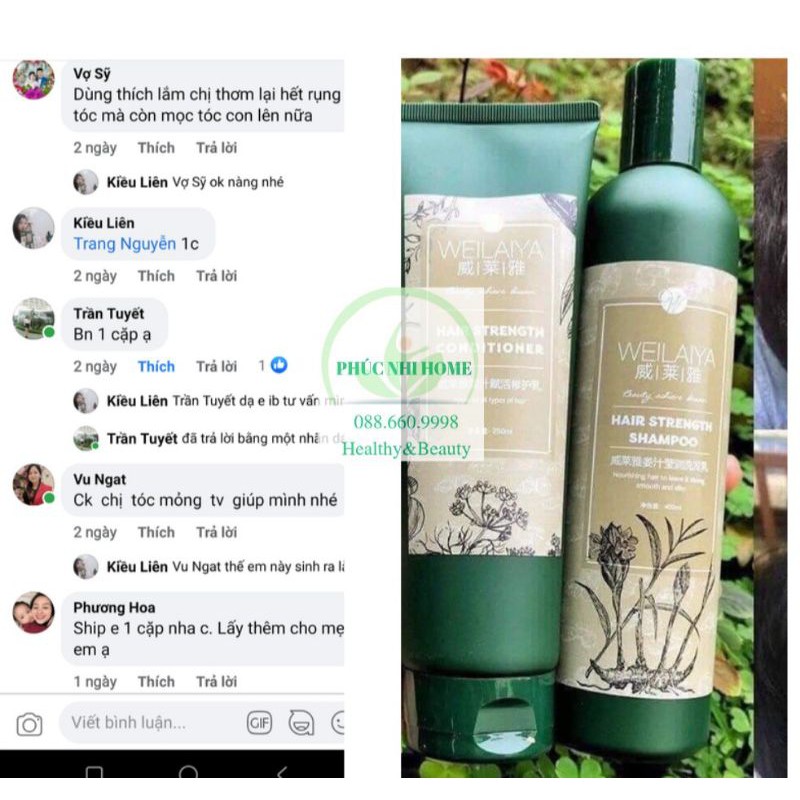 Dầu gội xả gừng thuốc bắc hà thủ ô weilaiya mọc tóc ngăn rụng tóc gừng Hà thủ ô mẹ sau sinh bầu mẹ cho tóc xơ da đầu khô | BigBuy360 - bigbuy360.vn
