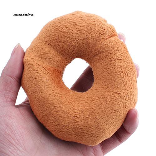 Đồ chơi phát tiếng kêu hình bánh donut phát ra âm thanh vui nhộn cho thú cưng