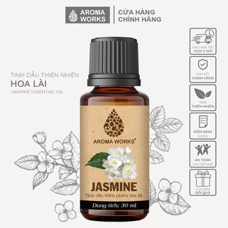 Tinh dầu hoa Lài Aroma Works thơm phòng, thư giãn, giúp dễ ngủ, giảm áp lực, khử mùi - Jasmine