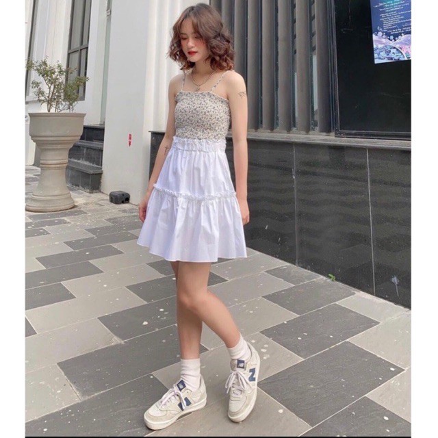 CHÂN VÁY NGẮN HAI TẦNG BASIC QT | BigBuy360 - bigbuy360.vn