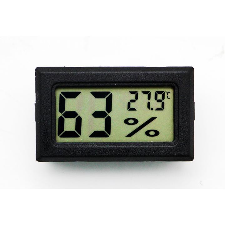 Đồng hồ đo nhiệt độ độ ẩm, thời gian thực mini cảm biến nhiệt bên ngoài