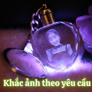 Móc khóa pha lê, quà tặng sinh nhật giá rẻ có khắc theo yêu cầu