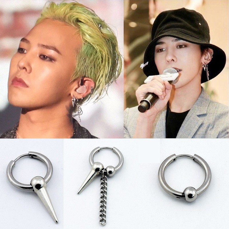 Khuyên Tai Dạng Dây Xích Phong Cách G-Dragon Bigbang