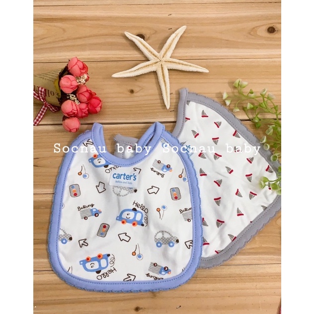 Yếm sơ sinh Carter nhập khẩu Thái Lan - cotton siêu mềm, giữ ấm tốt cho bé
