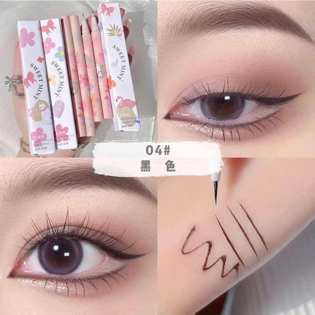 Bút Kẻ Mắt Dạng Lỏng Làm Sáng Và Nổi Bật Đường Viền Mắt Mau Khô Chống Thấm Nước Và Không Nhòe