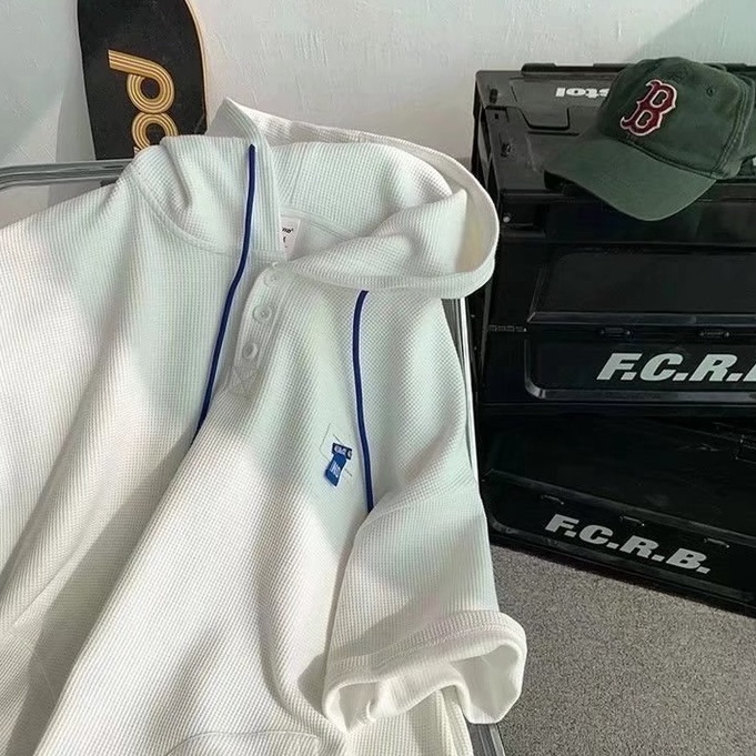 Áo Hoodie Ngắn Tay Thời Trang Mùa Hè Hàn Quốc Dành Cho Nam