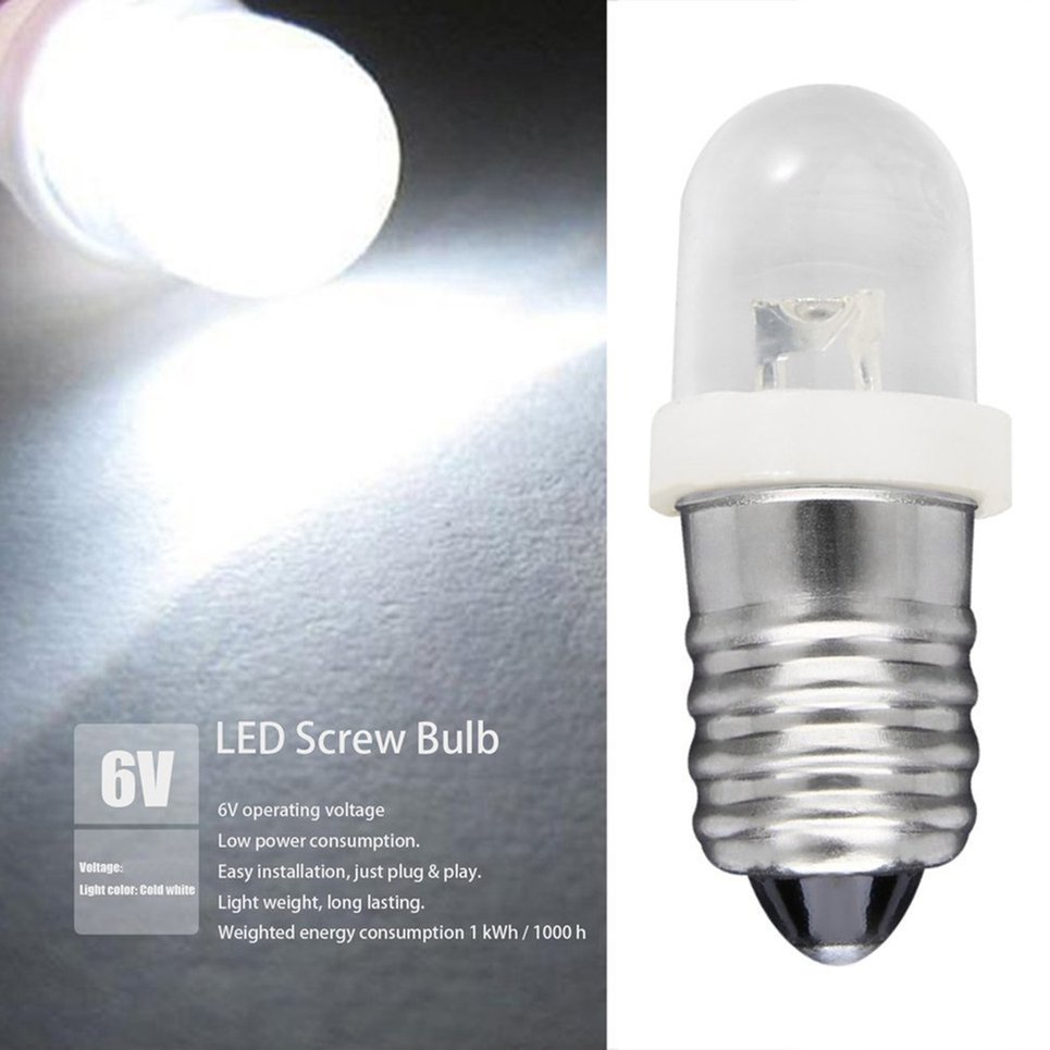 Bóng Đèn LED E10 6V DC Chất Lượng Cao