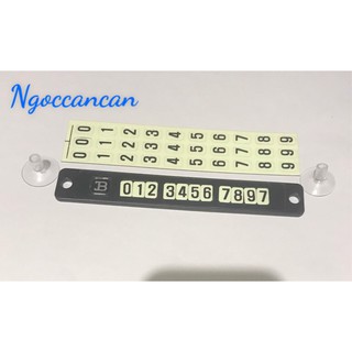 Bảng số điện thoại để trên ô tô