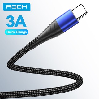 Cáp Sạc Nhanh ROCK 3A Cổng Type-C  Chất Lượng Cao Dành Cho Samsung