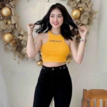 Áo thun ba lỗ ngược in chữ AERIALIZ.