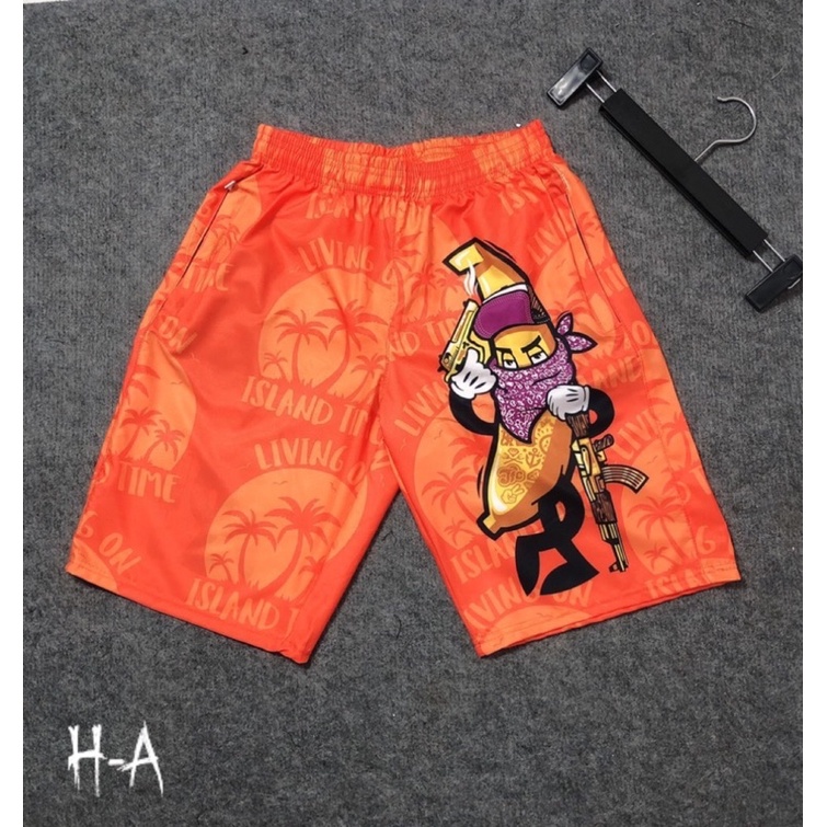 Quần đùi nam❌SALE❌Quần thể thao in hình 3D hoạ tiết hình sống động chất mát lạnh mặc thoải mái