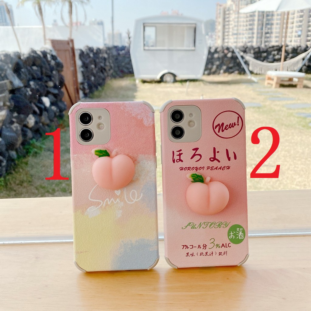 Ốp Lưng In Hình Mông Đào 3d Cho Iphone 7 8 Plus X Xr Xs Max 11 Pro Max 12 Phút Ipro Max