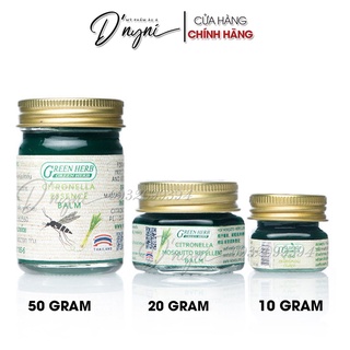 Cao Dầu Cù Là Thảo Dược Sả Thoa Muỗi Đốt Herbal Balm Green Herb Citronella Formula Thái Lan