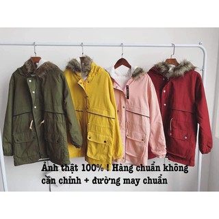 Áo khoác Kaki lót lông cừu ( thắt eo)