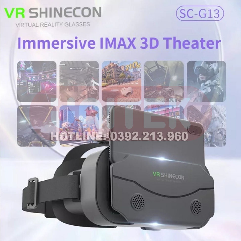 Kính Thực Tế Ảo 3D VR Shinecon G13 Dành Cho Điện Thoại Thông Minh 4.7-7.2 Inch