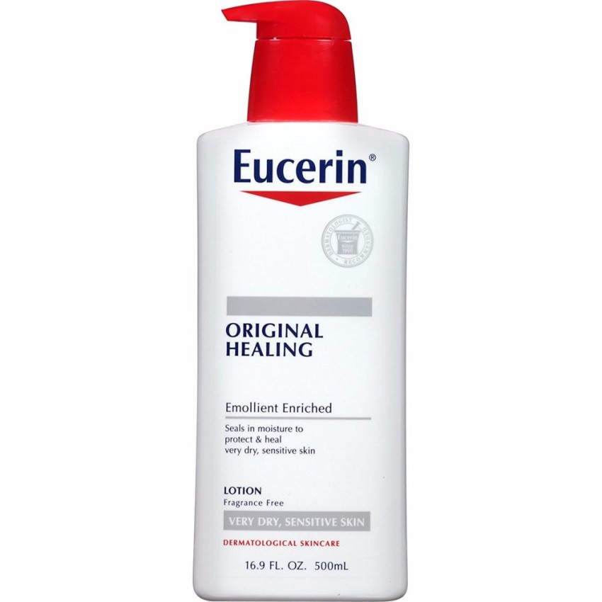 Dưỡng thể dưỡng ẩm cho da khô, nứt, vẩy nến Eucerin Original Healing Rich Lotion 500ml (Mỹ)