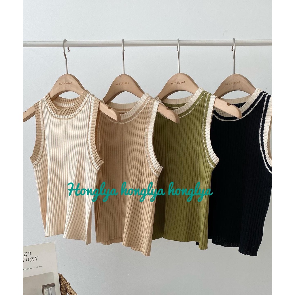 Áo len ba lỗ năng động cực chất phong cách ullzzang