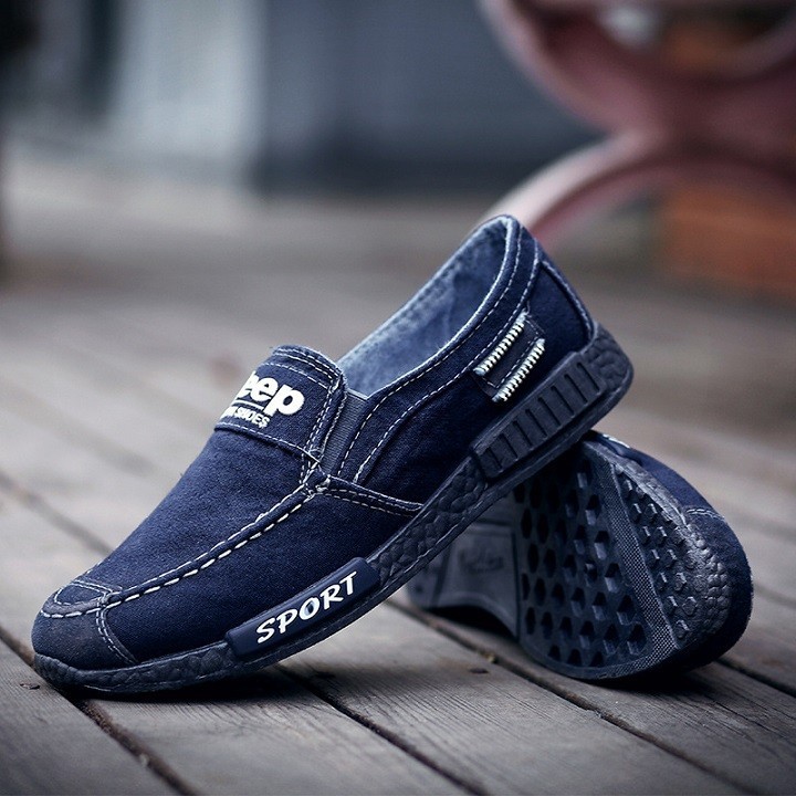 Giày lười nam, giày lười nam đẹp, giày lười nam vải (SP03) | BigBuy360 - bigbuy360.vn