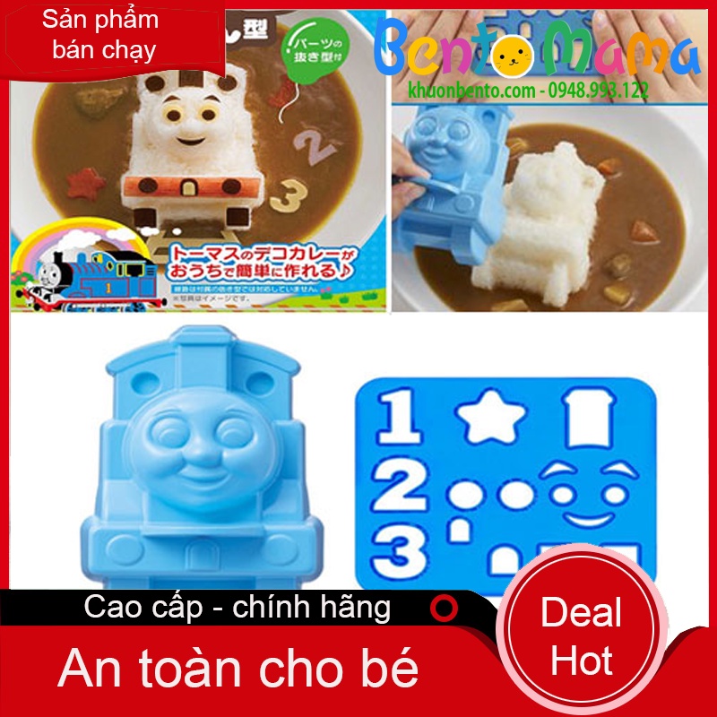 BỘ ÉP CƠM BENTO TÀU THOMAS KÈM TẤM CẮT TRANG TRÍ