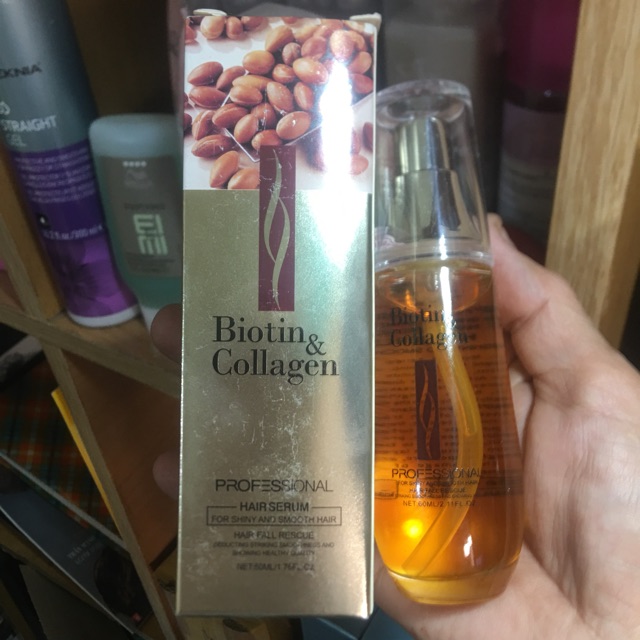 Tinh dầu dưỡng tóc cao cấp Biotin & Collagen repair oil 60ml