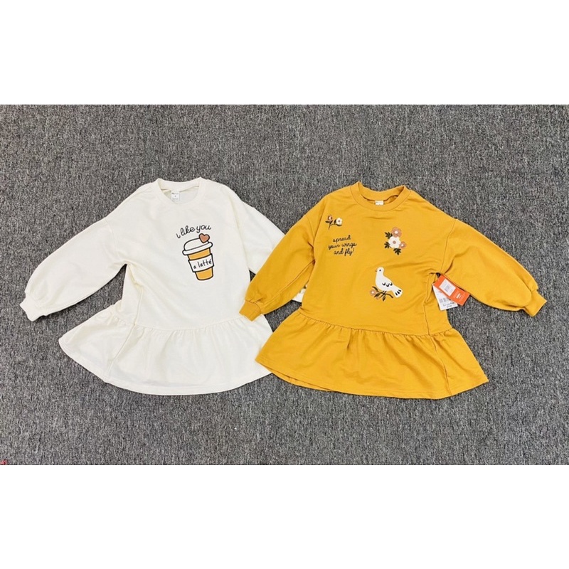XD- Váy nỉ mỏng PL size 1y-5y