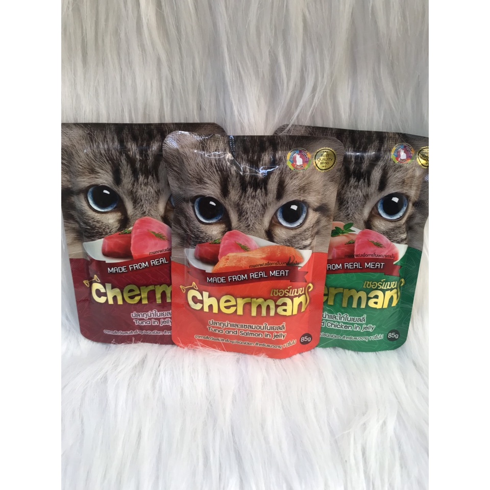 Pate cho mèo Cherman gói 85gr